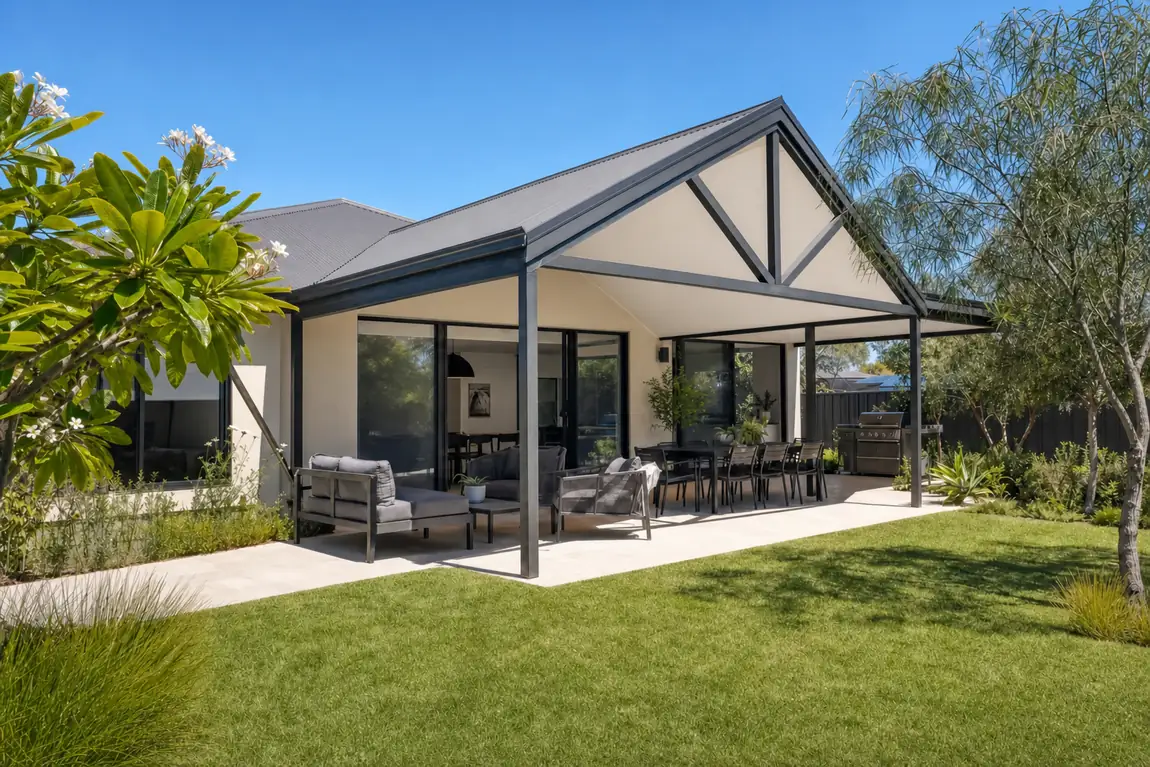 Gable patio on a Perth home